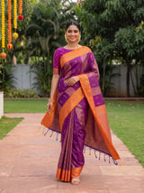 MIMOSA Rani Saree Saree — pose 6 styling detail