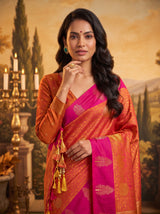 MIMOSA Mustard Saree Saree — pose 10 styling detail