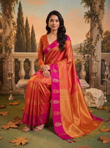 MIMOSA Mustard Saree Saree — pose 8 styling detail
