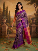 MIMOSA Violet Saree Saree — pose 6 styling detail