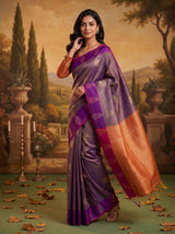 MIMOSA Violet Saree Saree — pose 9 styling detail
