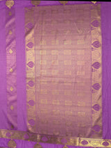 MIMOSA Lavender Saree Saree — pallu and zari work detail