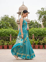 MIMOSA Sapphire Saree Saree — pose 6 styling detail