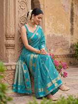 MIMOSA Sapphire Saree Saree — pose 8 styling detail
