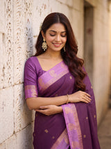 MIMOSA Jamun Saree Saree — pose 10 styling detail