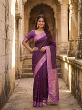 MIMOSA Jamun Saree Saree — pose 4 styling detail