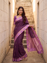 MIMOSA Jamun Saree Saree — pose 5 styling detail