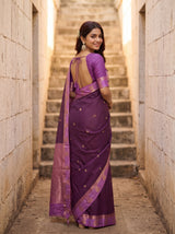 MIMOSA Jamun Saree Saree — pose 7 styling detail