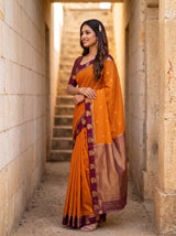 MIMOSA Mustard Saree Saree — pose 3 styling detail