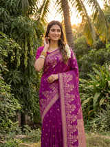 MIMOSA Lavender Saree Saree — pose 10 styling detail