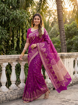 MIMOSA Lavender Saree Saree — pose 6 styling detail