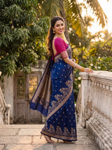 MIMOSA Navy Saree Saree — pose 9 styling detail
