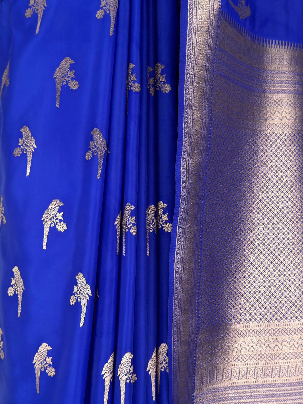 MIMOSA Royal Blue Saree Saree — fleets shot full lifestyle