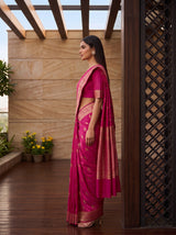 MIMOSA Rani Saree Saree — pose 3 styling detail