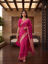 MIMOSA Rani Saree Saree — pose 6 styling detail
