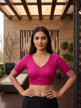 MIMOSA Rani Saree Saree — blouse close-up