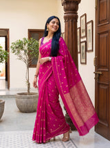 MIMOSA Gajari Saree Saree — pose 9 styling detail
