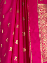 MIMOSA Gajari Saree Saree — fleets shot full lifestyle