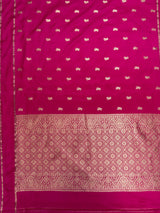 MIMOSA Gajari Saree Saree — pallu and zari work detail