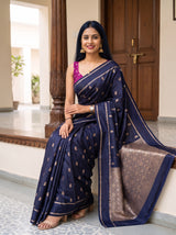 MIMOSA Navy Saree Saree — pose 8 styling detail