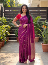 MIMOSA Jamun Saree Saree — pose 4 styling detail
