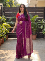 MIMOSA Jamun Saree Saree — pose 9 styling detail