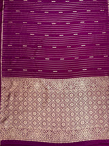 MIMOSA Jamun Saree Saree — pallu and zari work detail
