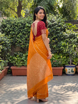 MIMOSA Mustard Saree Saree — pose 7 styling detail