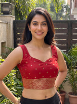 MIMOSA Mustard Saree Saree — blouse close-up