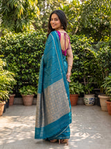 MIMOSA Sapphire Saree Saree — pose 7 styling detail