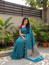 MIMOSA Sapphire Saree Saree — pose 8 styling detail