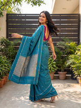 MIMOSA Sapphire Saree Saree — pose 9 styling detail