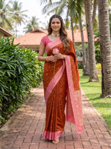 MIMOSA Mustard Saree Saree — pose 6 styling detail