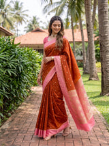 MIMOSA Mustard Saree Saree — pose 9 styling detail