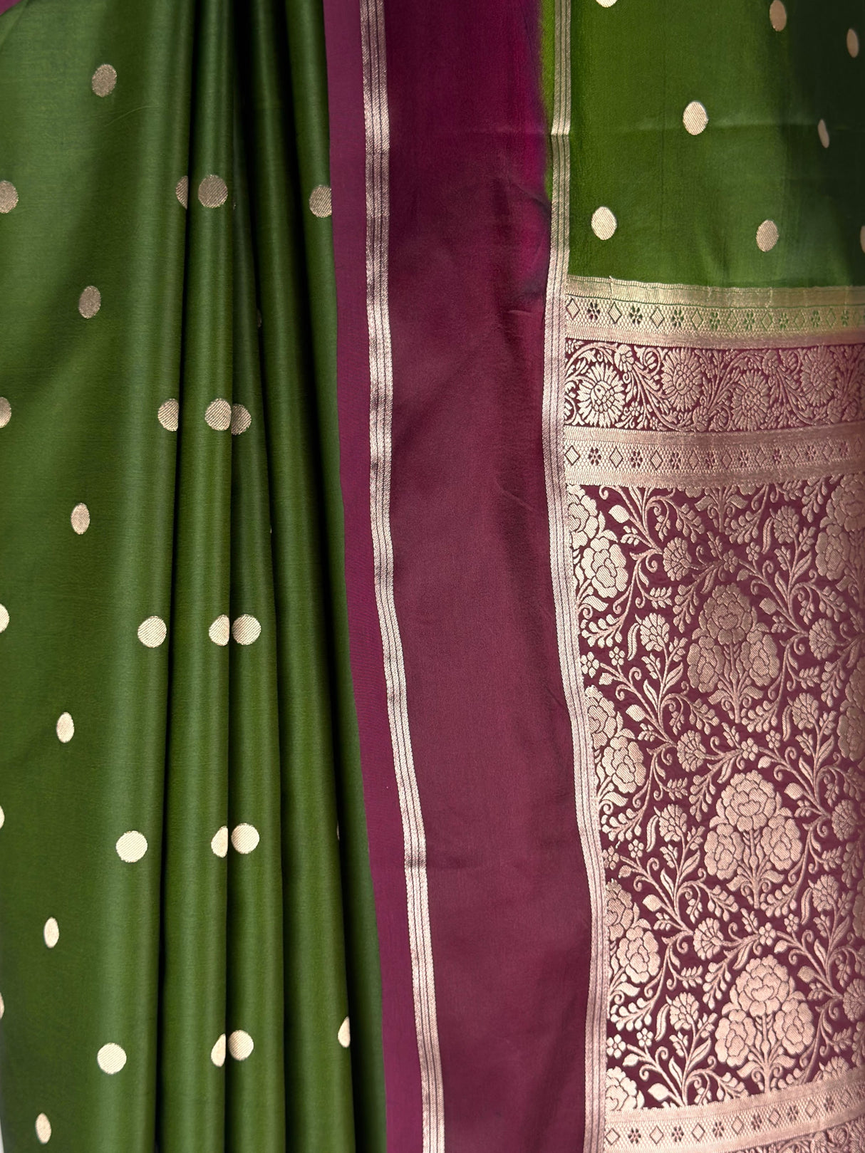 MIMOSA Olive Saree Saree — fleets shot full lifestyle