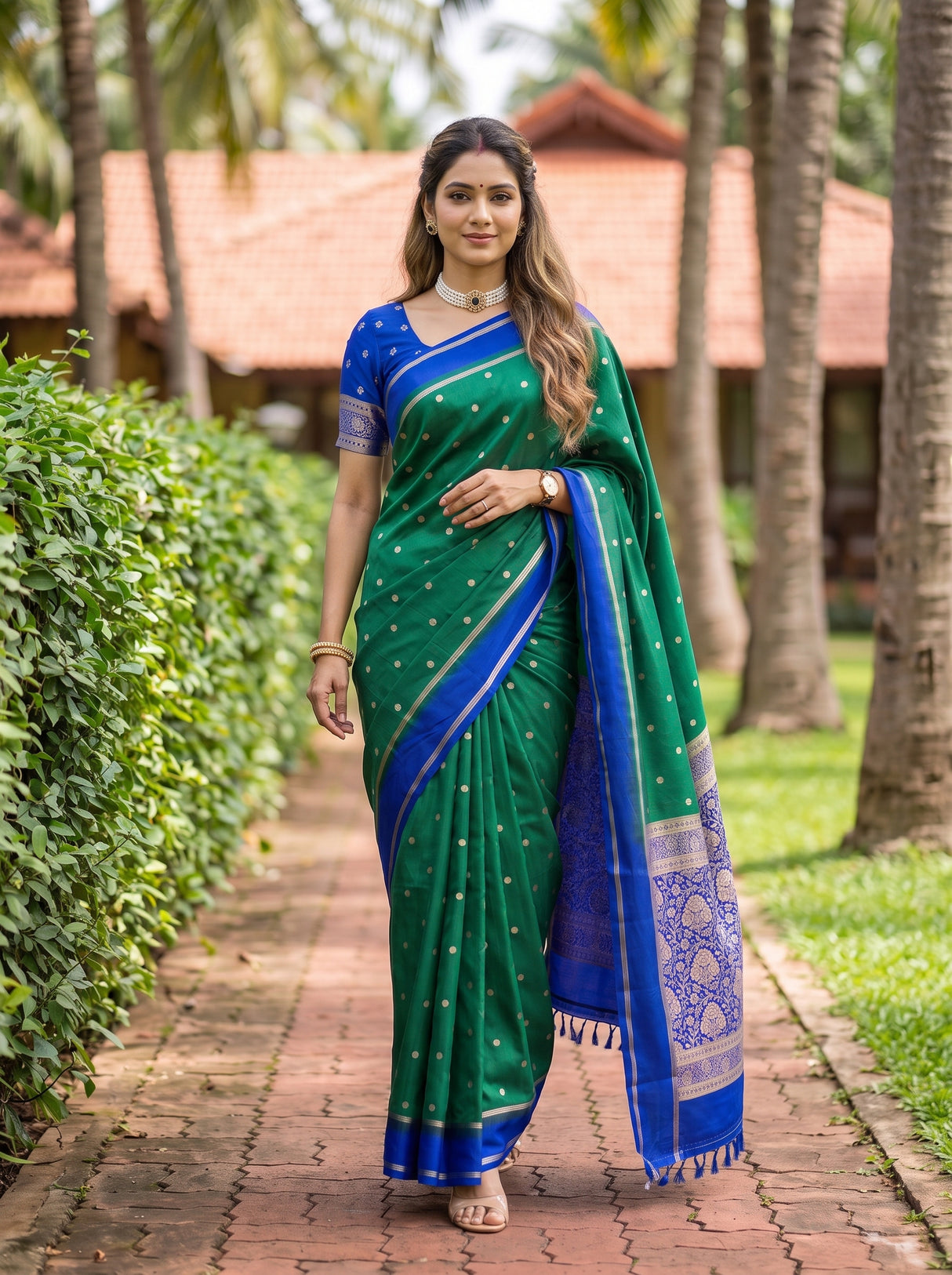 MIMOSA Rama Saree Saree — pose 6 styling detail