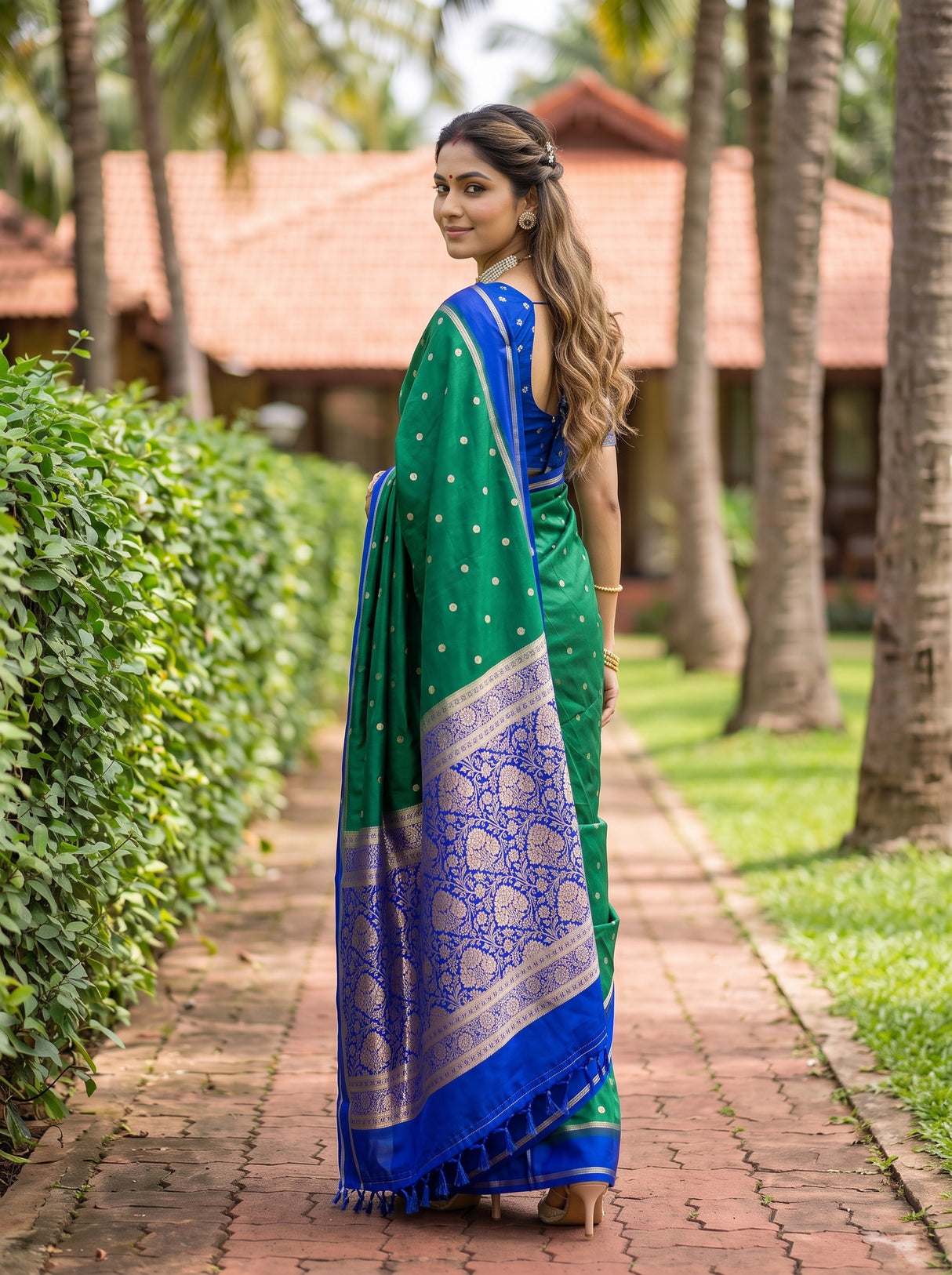 MIMOSA Rama Saree Saree — pose 7 styling detail