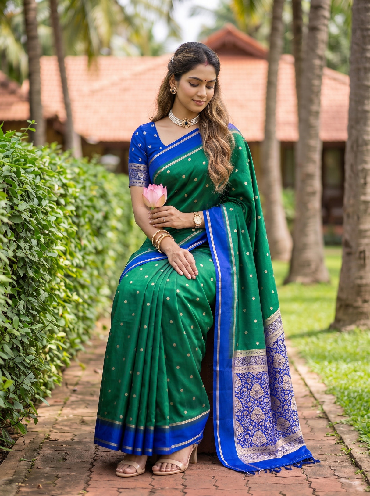 MIMOSA Rama Saree Saree — pose 8 styling detail