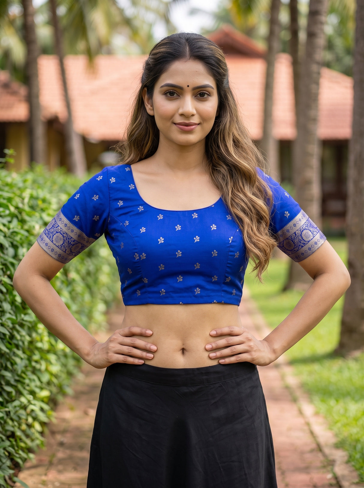 MIMOSA Rama Saree Saree — blouse close-up