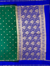 MIMOSA Rama Saree Saree — pallu and zari work detail