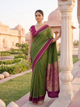 MIMOSA Olive Saree Saree — pose 4 styling detail