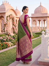 MIMOSA Olive Saree Saree — pose 9 styling detail