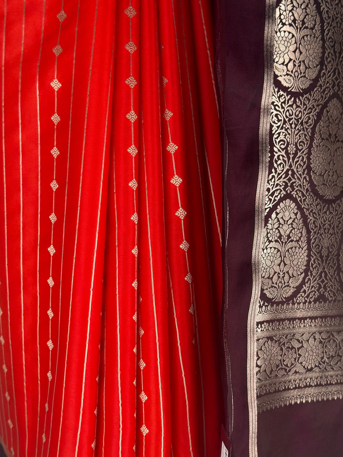MIMOSA Orange Saree Saree — fleets shot full lifestyle