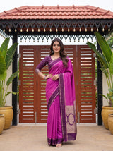 MIMOSA Lavender Saree Saree — pose 4 styling detail