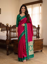 MIMOSA Rani Saree Saree — front view on mannequin