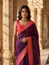 MIMOSA Jamun Saree Saree — pose 10 styling detail