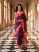 MIMOSA Jamun Saree Saree — pose 7 styling detail