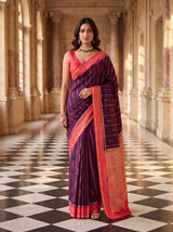 MIMOSA Jamun Saree Saree — pose 8 styling detail