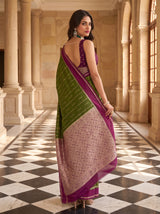 MIMOSA Olive Saree Saree — pose 9 styling detail