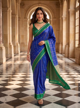 MIMOSA Royal Blue Saree Saree — pose 7 styling detail